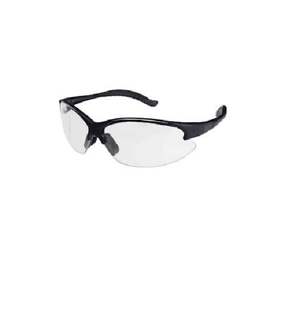 GLASSES, VIRTUA V6 BLACK FRAME/CLEAR AF LENS - Anti-Fog Lens